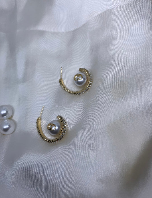 GLAM PEARL earrings