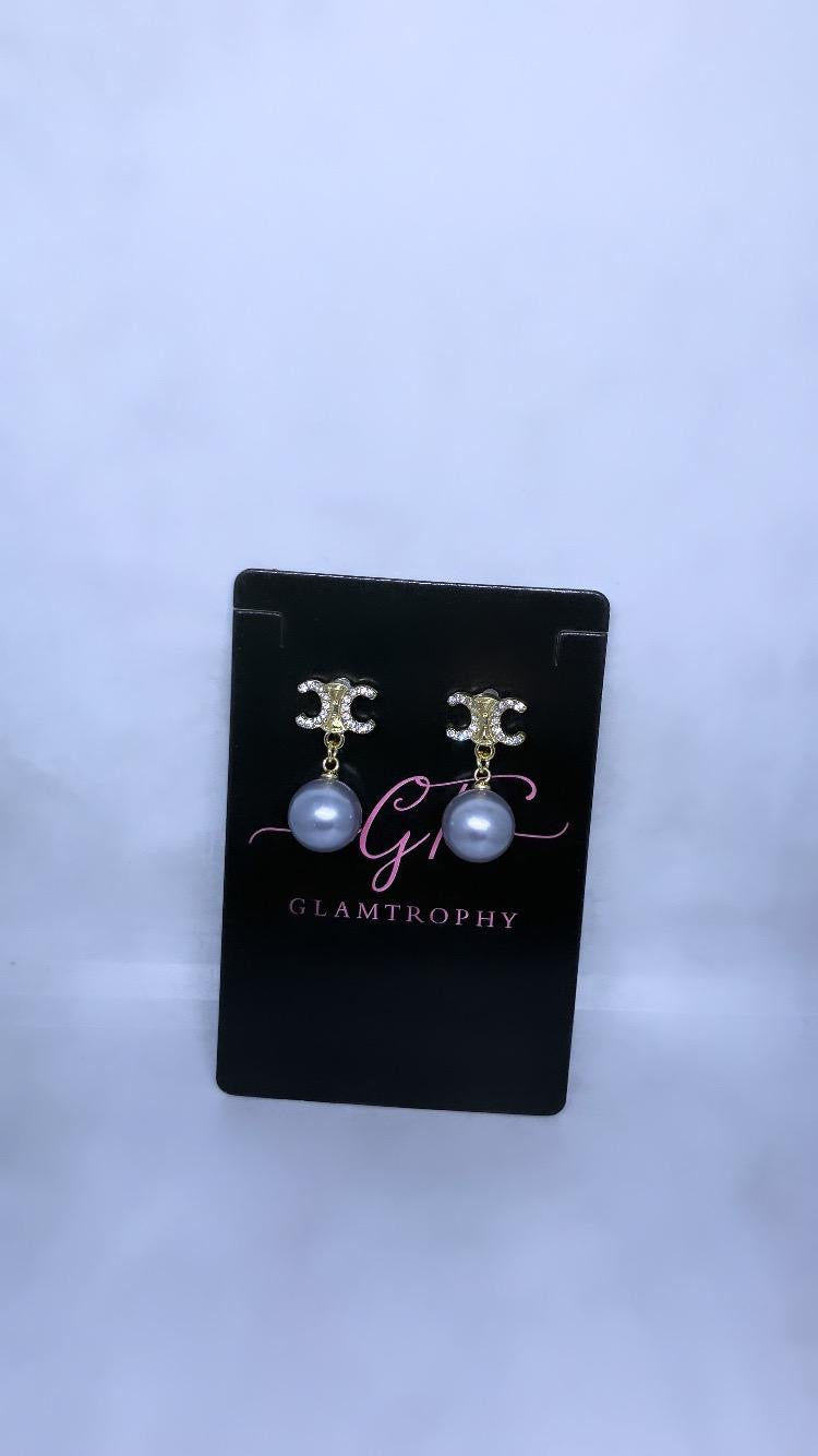 Celine pearl earrings