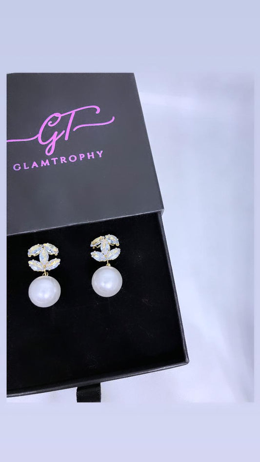 Glass Pearl earrings